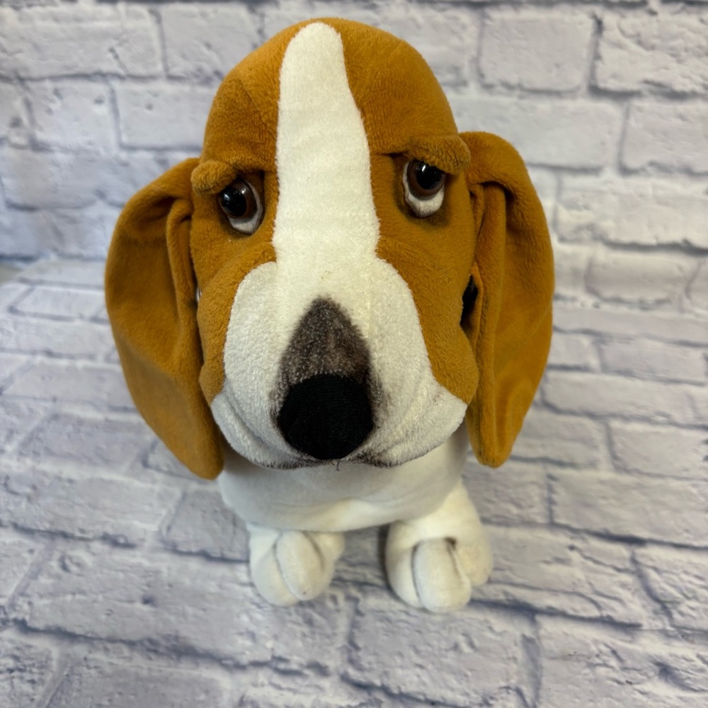 Vintage Stuffins Basset Hound 13” Plush Realist Dog Puppy Plush Stuffed Animal